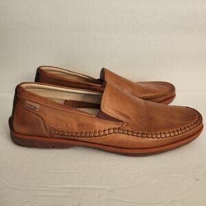 Pikolinos Marbella Mens Leather Moccasins Shoes Elastic Closure Sz 13 US Eu 46